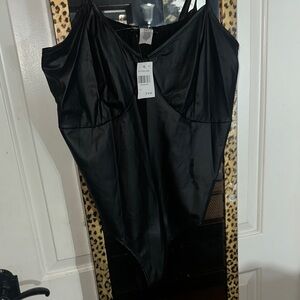 Rainbow Shiny Black Top